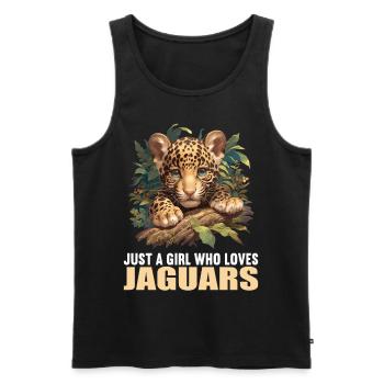Jaguare Jaguar - Männer Premium Bio Tank Top - Schwarz - Vorne - AI Model Male 178 light (178cm)