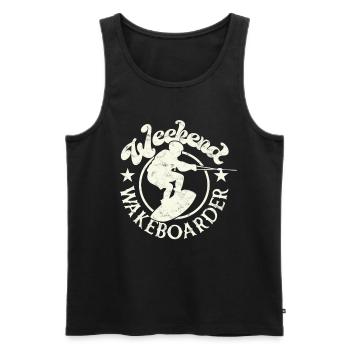 Wakeboard Wakeboard Week-end Wakeboarder - Débardeur bio Premium Homme - noir - Devant - Michal (187cm)