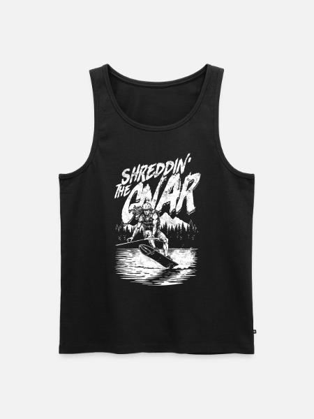 Wakeboarding Wakeboard Wakeboarder - Men's Premium Organic Tank Top - black
