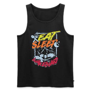 Wakeboarding Eat Sleep Wakeboard Wakeboarder - Débardeur bio Premium Homme - noir - Devant - Michal (187cm)