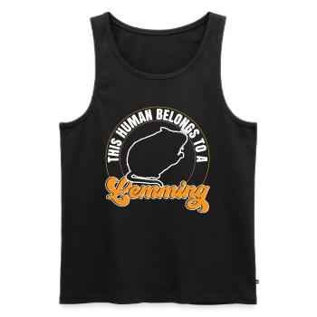 Lemming Vole Belong to a Lemming - Men's Premium Organic Tank Top - black - Front - Michal (187cm)
