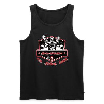 Kaiserslautern ein Leben Lang No II - Männer Premium Bio Tank Top - Schwarz - Vorne - Michal (187cm)