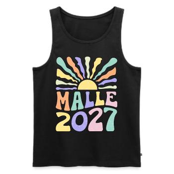 Malle 2027 - Men's Premium Organic Tank Top - black - Front - AI Model Male 178 light (178cm)