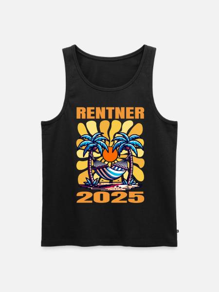 Rentner 2025 - Männer Premium Bio Tank Top - Schwarz