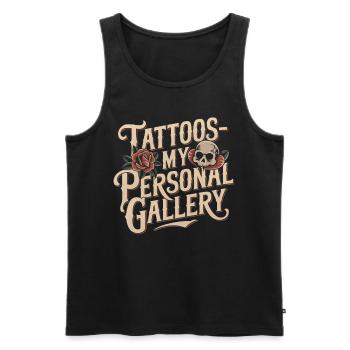 Tattoo Studio Tattoo Artist Tattoo Ideen - Männer Premium Bio Tank Top - Schwarz - Vorne - AI Model Male 178 light (178cm)