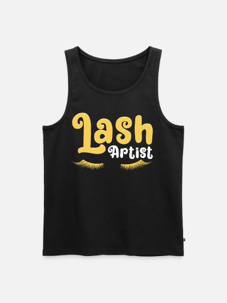 Eyelash Artist Eyelash Lover - Men's Premium Organic Tank Top - black