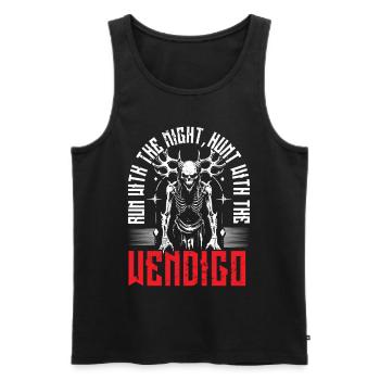 Wendigo Kryptide Cryptid - Männer Premium Bio Tank Top - Schwarz - Vorne - AI Model Male 178 light (178cm)