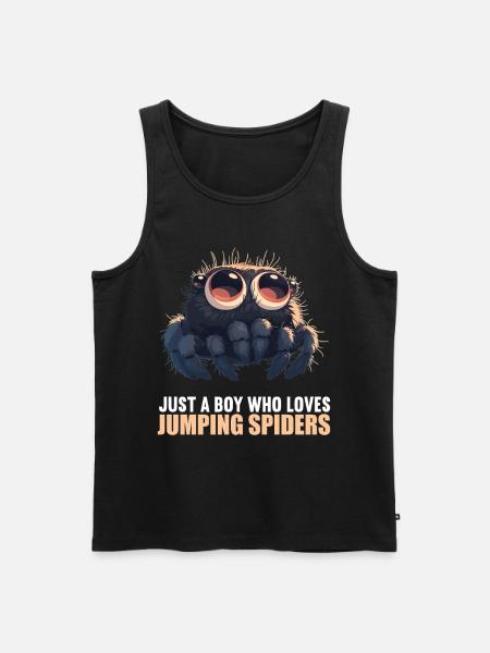 Jumping Spider Springspinnen Springspinne - Men's Premium Organic Tank Top - black