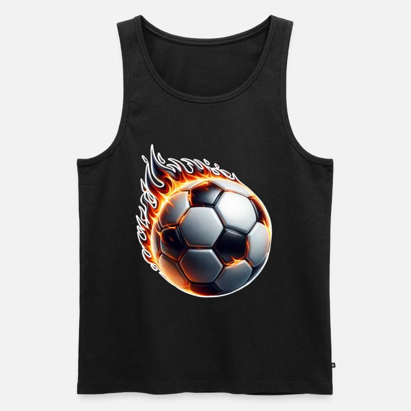 Fußball - Männer Premium Bio Tank Top - Schwarz