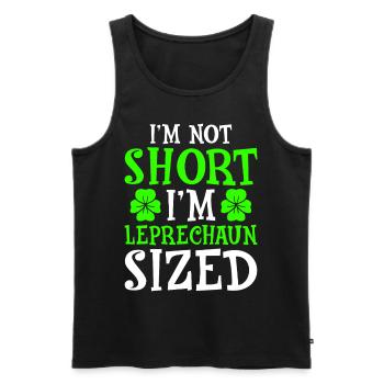 I'm Not Short I'm Leprechaun Sized - Männer Premium Bio Tank Top - Schwarz - Vorne - AI Model Male 178 light (178cm)
