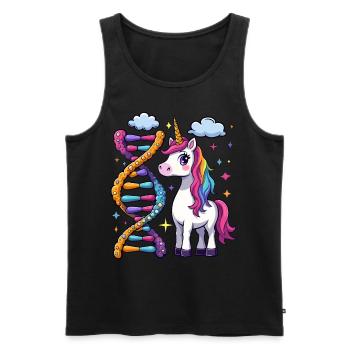 ADN de licorne - Débardeur bio Premium Homme - noir - Devant - Michal (187cm)