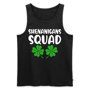 Shenanigans Squad - Männer Premium Bio Tank Top - Schwarz - Vorne - AI Model Male 178 light (178cm)