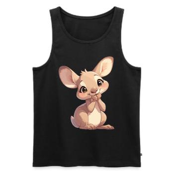 Kangaroos Kangaroo - Men's Premium Organic Tank Top - black - Front - AI Model Male 178 light (178cm)