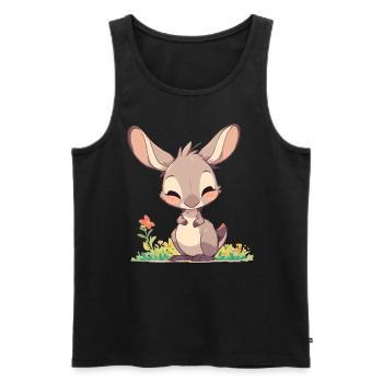 Kangaroos Kangaroo - Men's Premium Organic Tank Top - black - Front - AI Model Male 178 light (178cm)