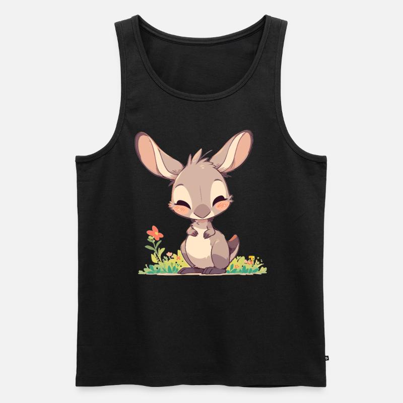 Kängurus Känguru - Männer Premium Bio Tank Top - Schwarz