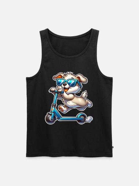 Tretroller E-Scooter E-Roller - Männer Premium Bio Tank Top - Schwarz