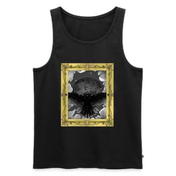 Halloween Raven Crow Birds Mystical - Men's Premium Organic Tank Top - black - Front - Michal (187cm)