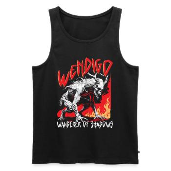 Wendigo Kryptide Cryptid - Männer Premium Bio Tank Top - Schwarz - Vorne - AI Model Male 178 light (178cm)