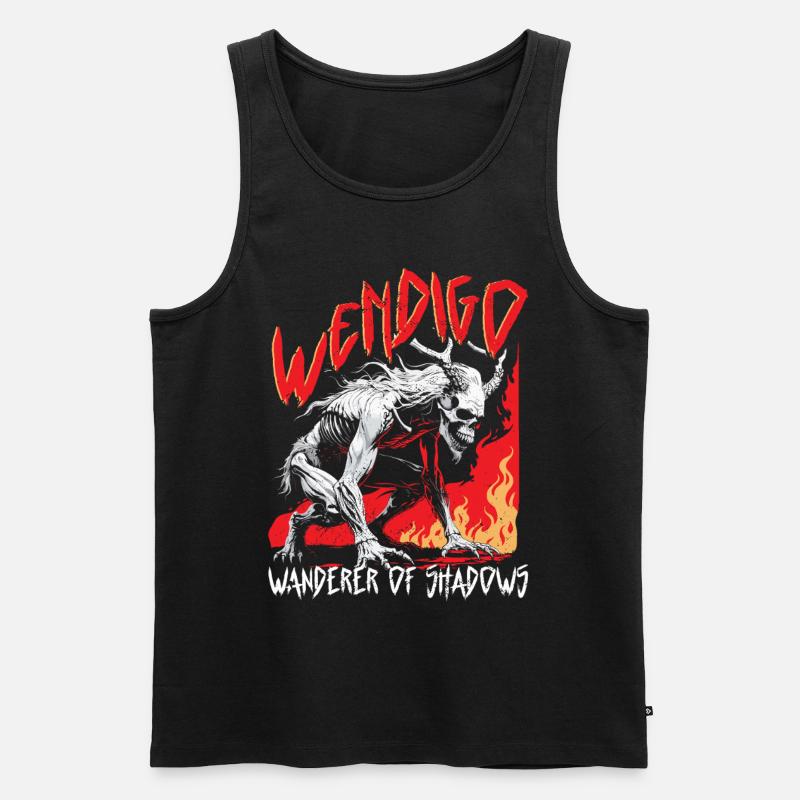 Wendigo Kryptide Cryptid - Männer Premium Bio Tank Top - Schwarz