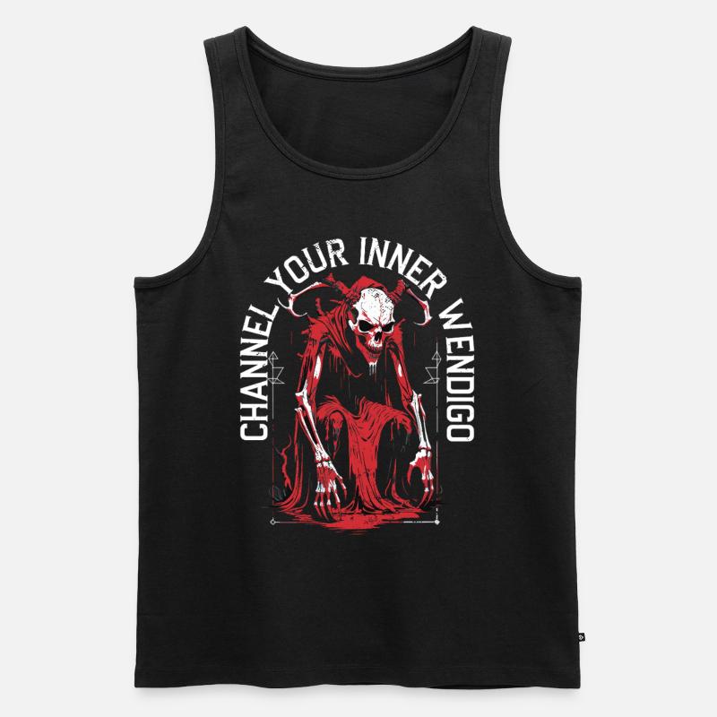 Wendigo Kryptide Cryptide - Débardeur bio Premium Homme - noir