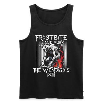 Wendigo Kryptide Cryptid - Männer Premium Bio Tank Top - Schwarz - Vorne - AI Model Male 178 light (178cm)