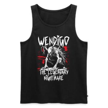 Wendigo Kryptide Cryptid - Männer Premium Bio Tank Top - Schwarz - Vorne - AI Model Male 178 light (178cm)