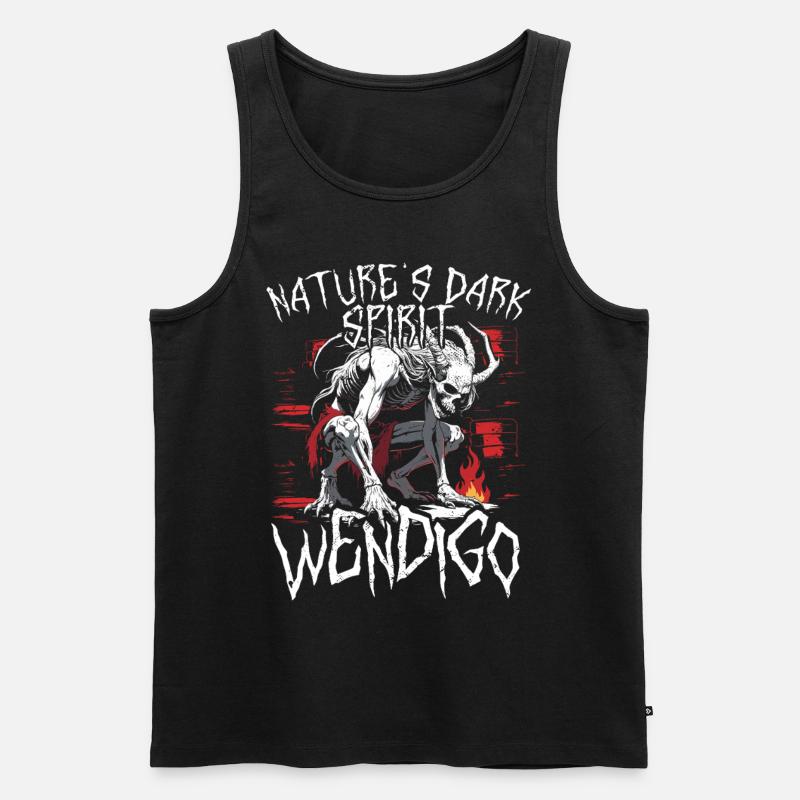 Wendigo Kryptide Cryptide - Débardeur bio Premium Homme - noir