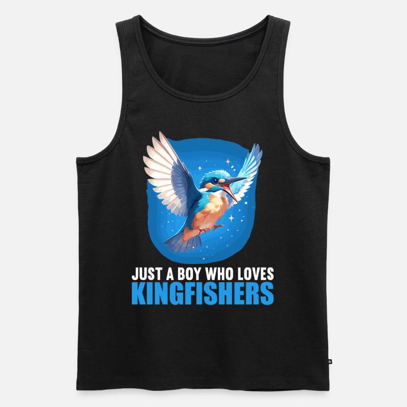 Eisvögel Eisvogel - Männer Premium Bio Tank Top - Schwarz