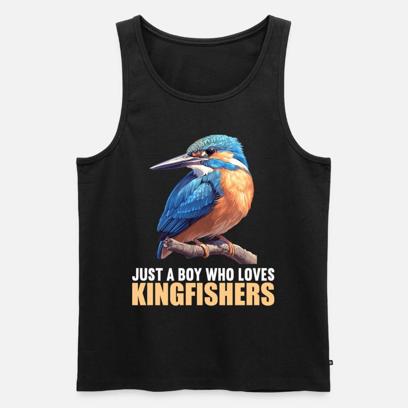 Eisvögel Eisvogel - Männer Premium Bio Tank Top - Schwarz
