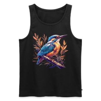 Kingfishers Kingfisher - Men's Premium Organic Tank Top - black - Front - AI Model Male 178 light (178cm)