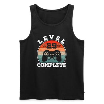 29th Wedding Anniversary 29 Years Marriage Married Gamer - Men's Premium Organic Tank Top - black - Front - Michal (187cm)