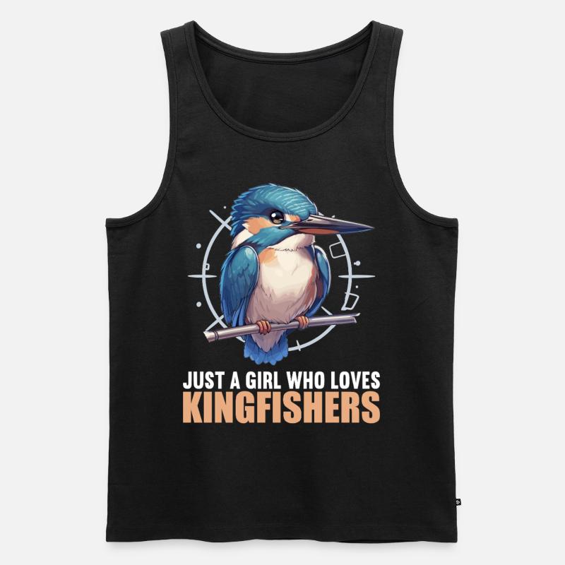 Eisvögel Eisvogel - Männer Premium Bio Tank Top - Schwarz