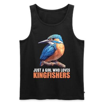 Eisvögel Eisvogel - Männer Premium Bio Tank Top - Schwarz - Vorne - AI Model Male 178 light (178cm)
