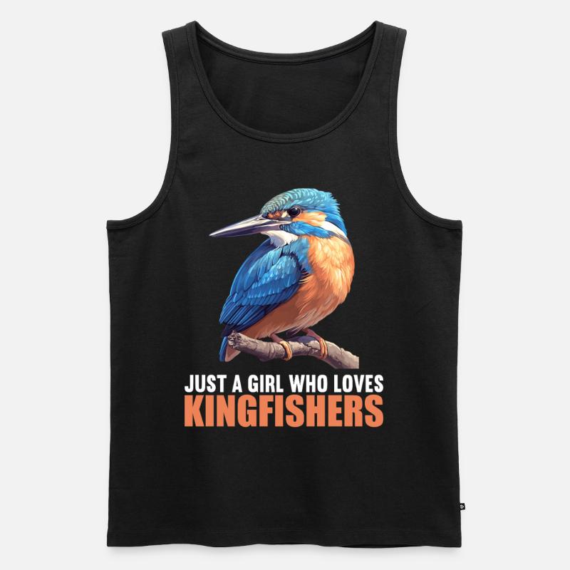 Eisvögel Eisvogel - Männer Premium Bio Tank Top - Schwarz