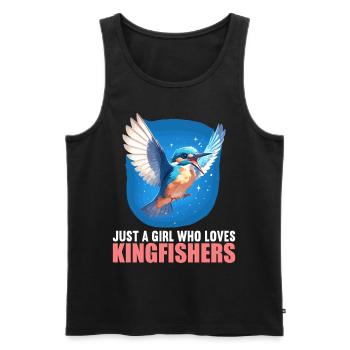 Eisvögel Eisvogel - Männer Premium Bio Tank Top - Schwarz - Vorne - AI Model Male 178 light (178cm)