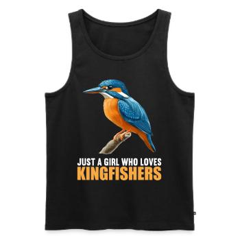 Eisvögel Eisvogel - Männer Premium Bio Tank Top - Schwarz - Vorne - AI Model Male 178 light (178cm)