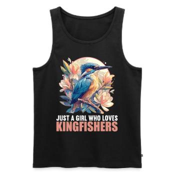 Eisvögel Eisvogel - Männer Premium Bio Tank Top - Schwarz - Vorne - AI Model Male 178 light (178cm)
