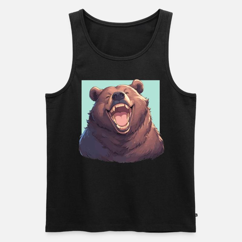 Kodiakbären Kodiakbär - Männer Premium Bio Tank Top - Schwarz