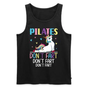 Pilates Don’t Fet Drôle Instructeur de Pilates Yoga - Débardeur bio Premium Homme - noir - Devant - Michal (187cm)