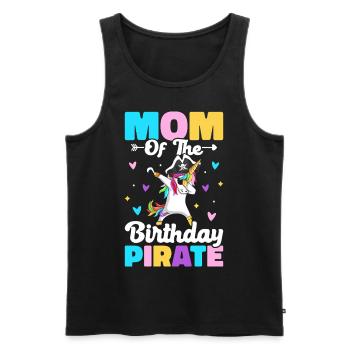 Mom of the Birthday Pirate Pirates Birthday Pirate - Männer Premium Bio Tank Top - Schwarz - Vorne - Michal (187cm)