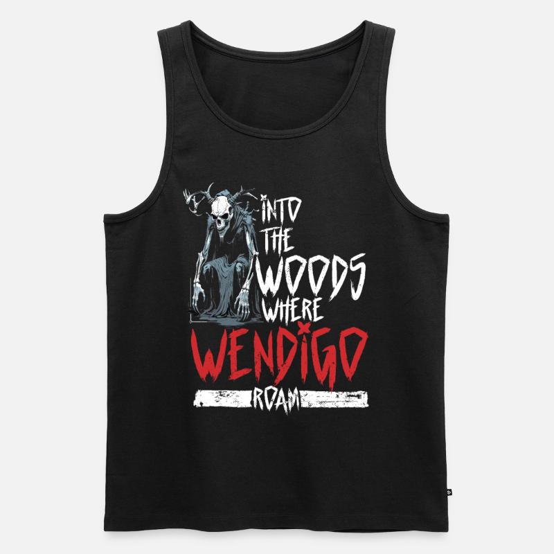 Wendigo Kryptide Cryptid - Männer Premium Bio Tank Top - Schwarz