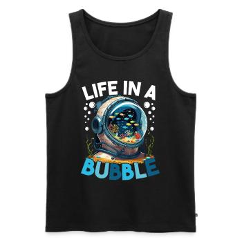 Aquarium Aquatics - Men's Premium Organic Tank Top - black - Front - AI Model Male 178 light (178cm)