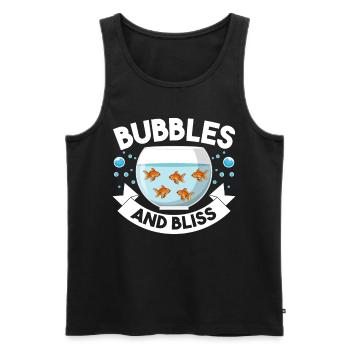Aquarium Aquatics - Men's Premium Organic Tank Top - black - Front - AI Model Male 178 light (178cm)