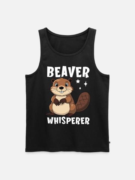Beaver Whisperer - Men's Premium Organic Tank Top - black