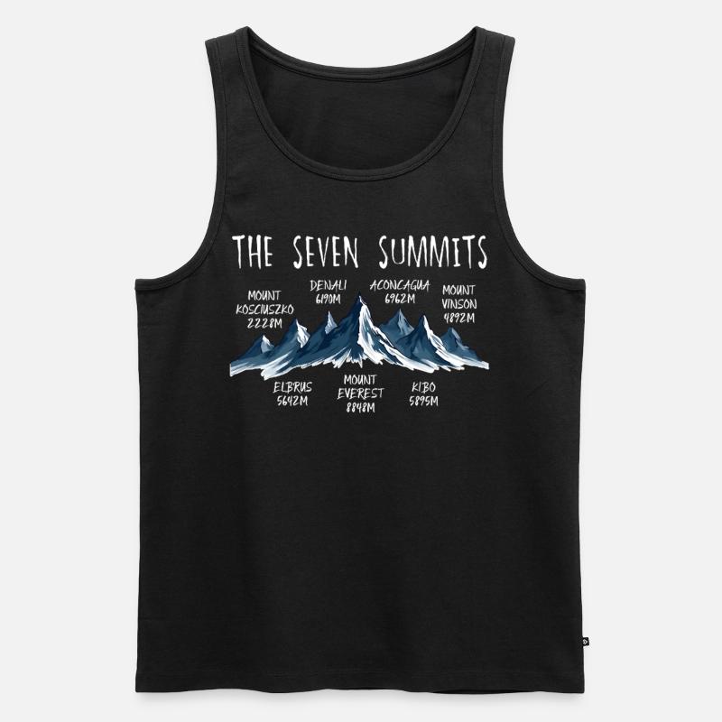 Sept sommets Kosciuszko - Débardeur bio Premium Homme - noir