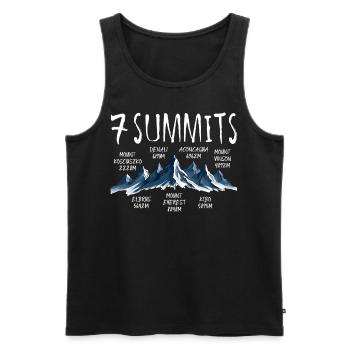 7 Summits Kosciuszko - Männer Premium Bio Tank Top - Schwarz - Vorne - AI Model Male 178 light (178cm)
