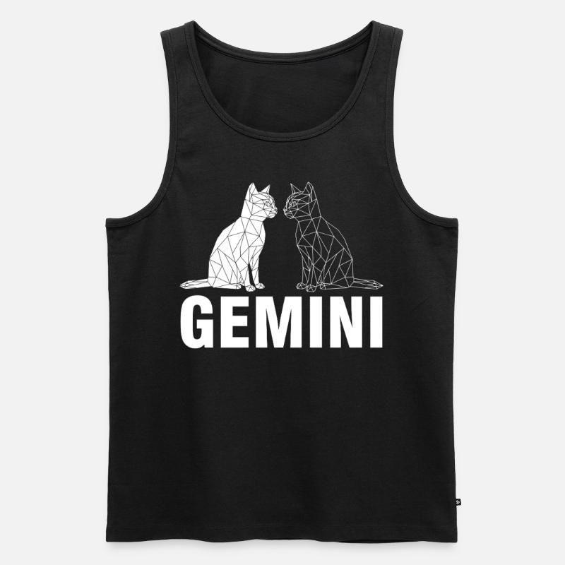 Gémeaux - Débardeur bio Premium Homme - noir