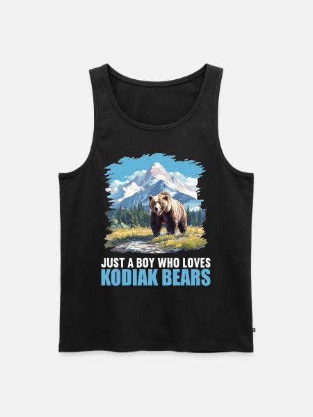Kodiak Bear Kodiak Bear - Men's Premium Organic Tank Top - black