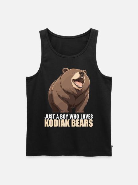 Kodiak Bear Kodiak Bear - Men's Premium Organic Tank Top - black