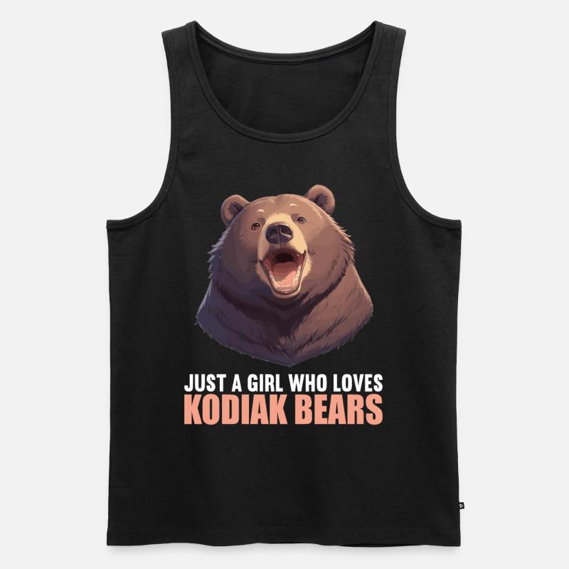 Kodiak Bear Kodiak Bear - Men's Premium Organic Tank Top - black